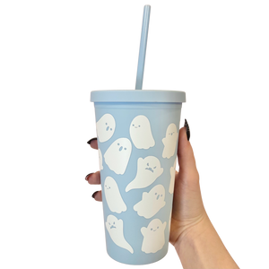 ALL OVER GHOSTS CUP - PASTEL BLUE