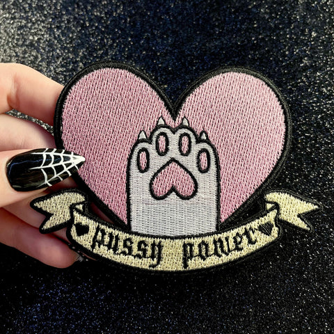 pussy power white patch